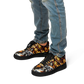 Men's Golden & Black Kaleidoscope Pattern All-Over Print Core Low Shoes
