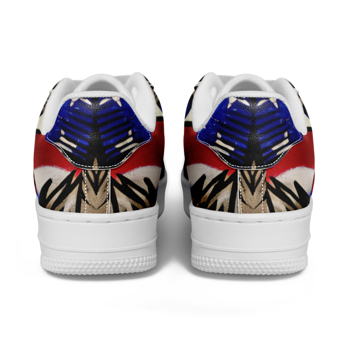 Women's Patriotic Star Kaleidoscope Pattern All-Over Print Core Low Shoes