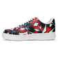 Men's Red White Blue Geometric Pattern All-Over Print Core Low Shoes