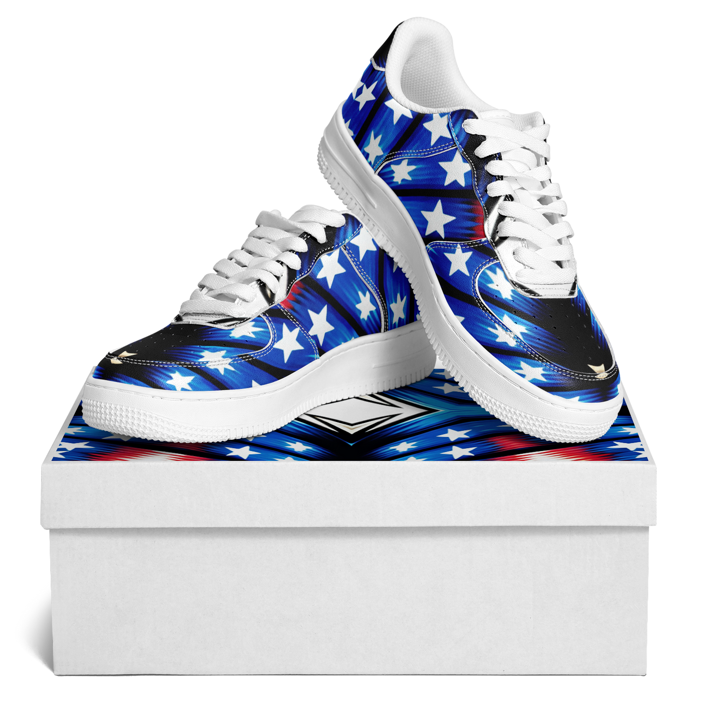 Women's American Flag Pattern All-Over Print Core Low Shoes