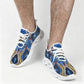 Men's Abstract Blue Geode Kaleidoscope Pattern All Over Print All Over Print Twisted Sole Sneakers