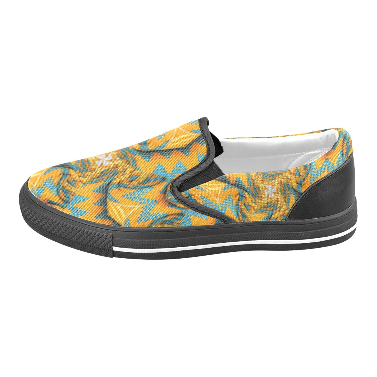 Women's Kaleidoscope Aztec Slip-on Canvas Shoes