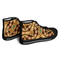 Women's Green & Gold Retro Kaleidoscope Pattern Urban Peak High Top Shoes