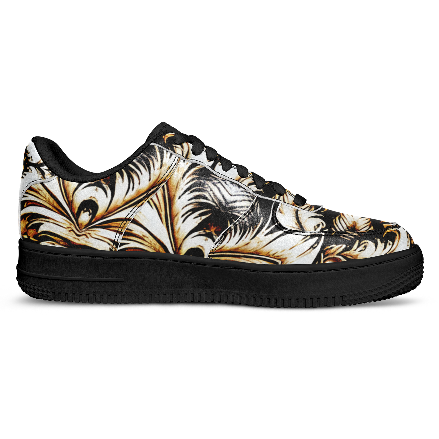 Men's Golden Baroque All-Over Print Core Low Shoes