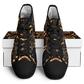 Women's Geometric Gold & Black Pattern Urban Peak High Top Shoes