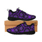 Women's Purple Gothic Mandala Pattern Pull Loop Sneakers