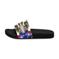 Men's Patriotic Star Kaleidoscope Pattern All-Over Print Slide Sandals (Model 057)