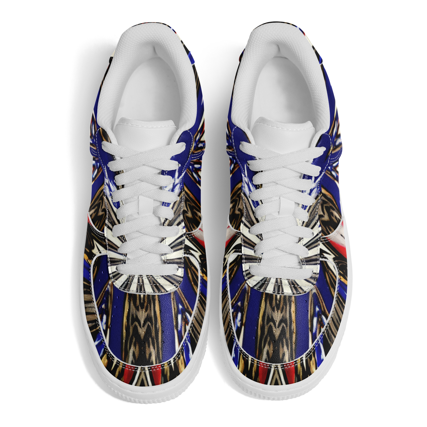 Women's Starburst Patriotic Colors Pattern All-Over-Print Core Low Shoes