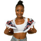 Women's Red White Blue Geometric Pattern All-Over Print Core Low Shoes