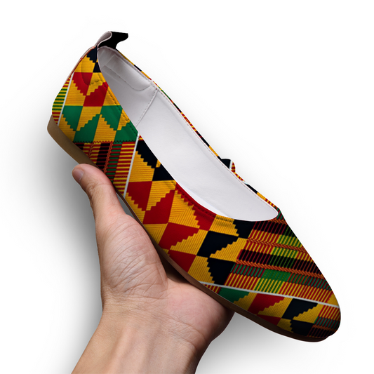 Women's  Unisex Flat Leather Shoes Comfortable Round Toe Slip