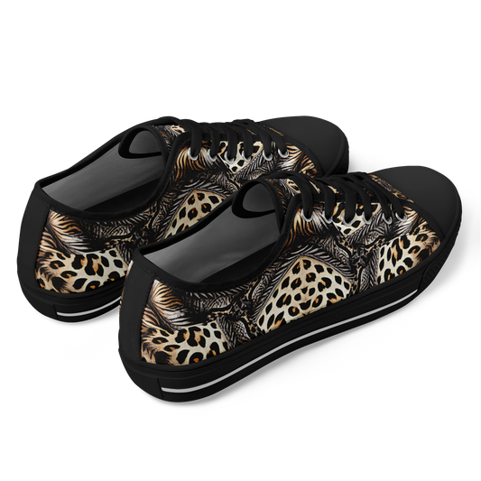 Men's Kaleidoscope Leopard Pattern All-Over Print Urban Peak Low Shoes