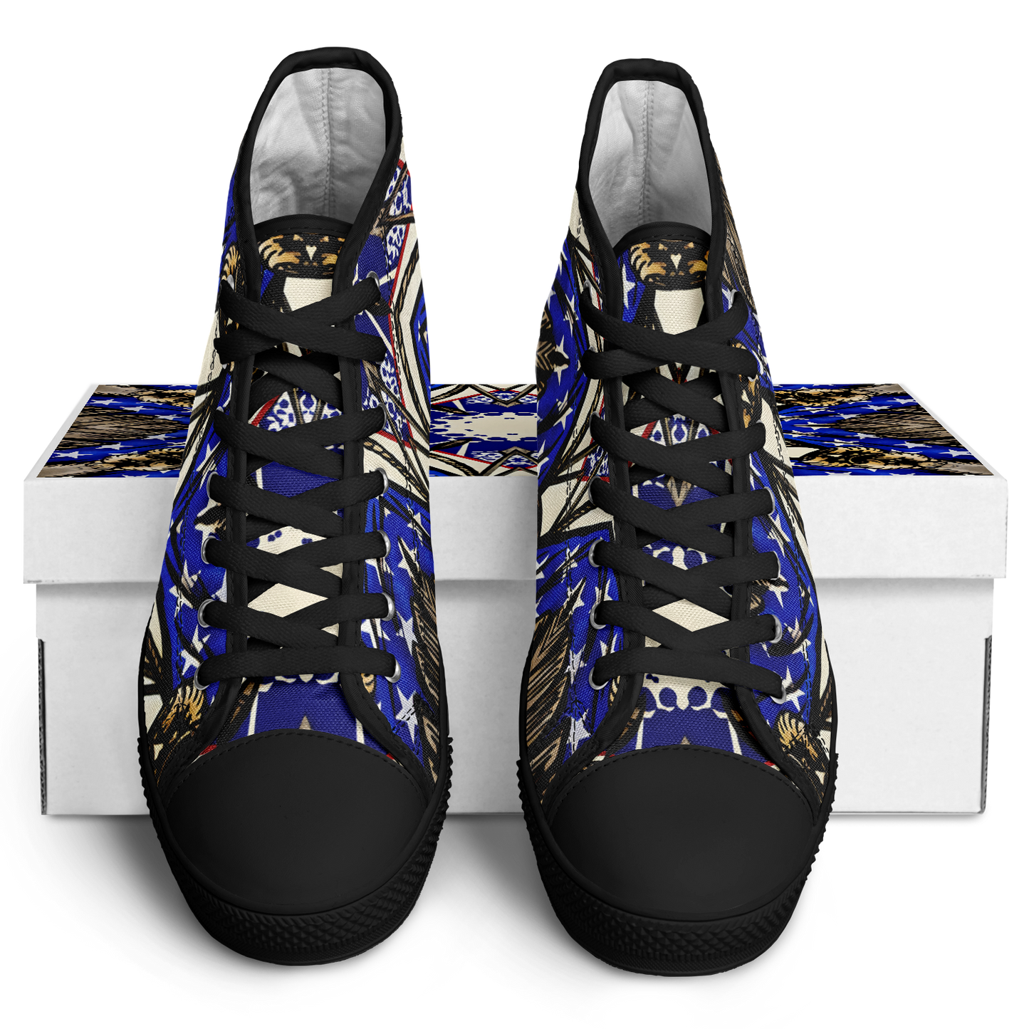 Women's Kaleidoscope Star Pattern All-Over Print Urban Peak High Top Shoes