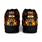 Men's Golden & Black Kaleidoscope Pattern All-Over Print Core Low Shoes