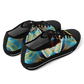 Men's Abstract Teal & Gold Pattern All Over Print Urban Peak Low Shoes