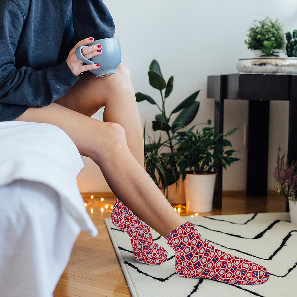 Women's Custom Unisex Polyester Thick Socks
