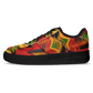 Women's Red Bold Tribal All-Over Print Core Low Shoes