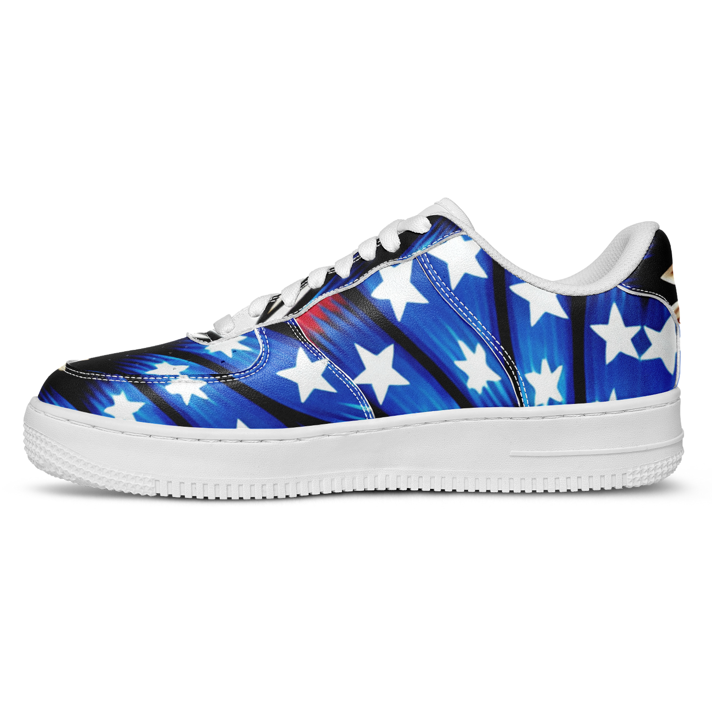 Women's American Flag Pattern All-Over Print Core Low Shoes