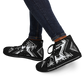 Women's Black & White Kaleidoscope Pattern All Over Print Urban Peak High Top Shoes