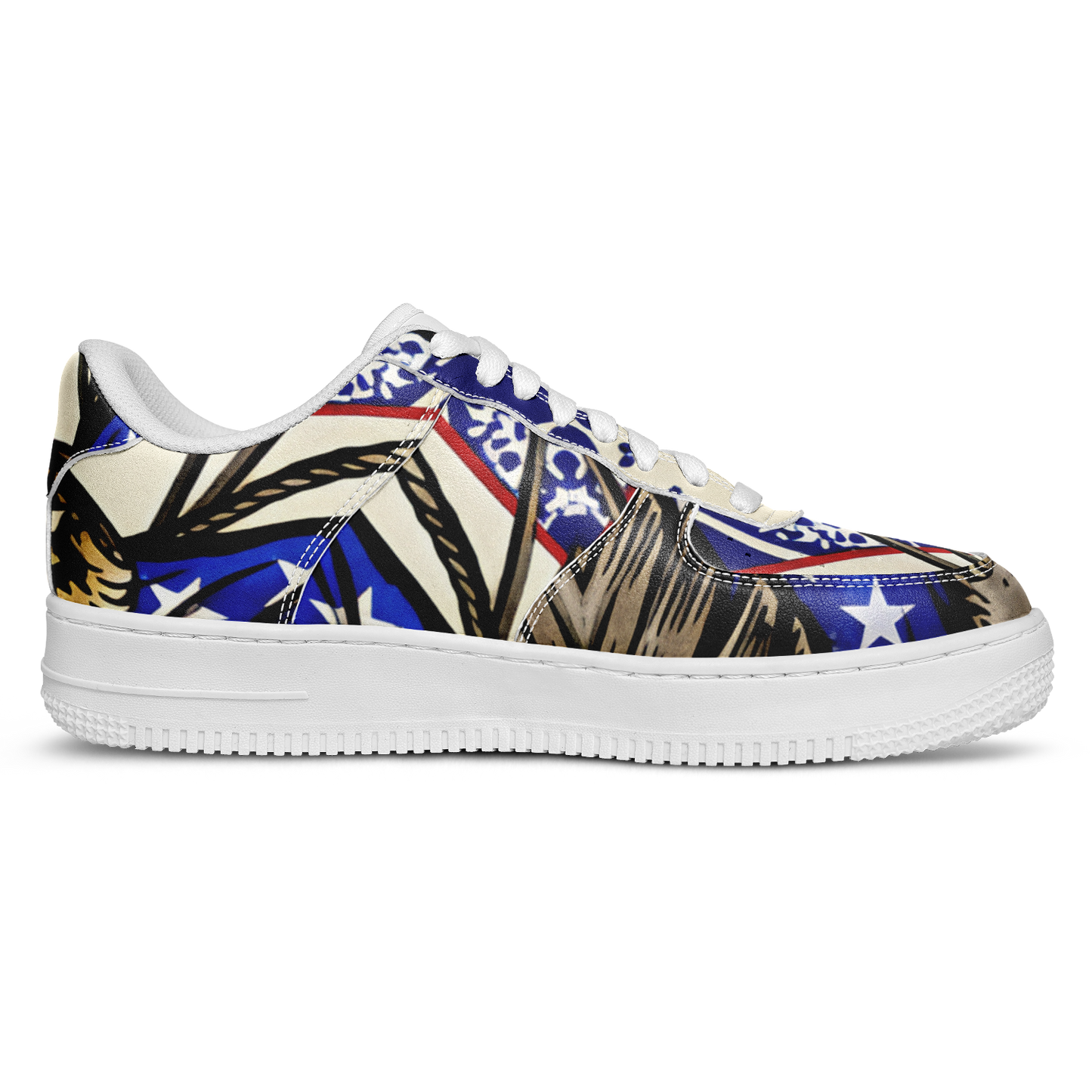 Women's Kaleidoscope Star Pattern All-Over Print Core Low Shoes