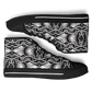 Women’s Black Intricate Silver Chain Tattoo Pattern High Urban Peak High Top Shoes