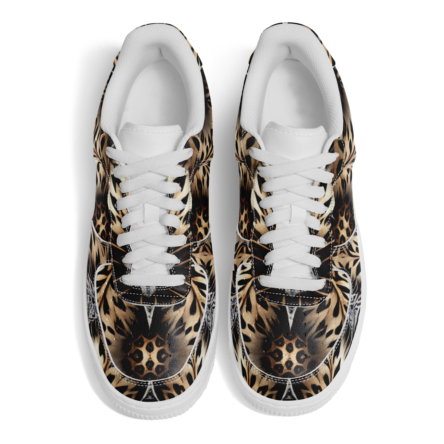 Women's Leopard Kaleidoscope Pattern All-Over Print Core Low Shoes
