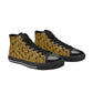 Men's Bold African Kente Inspired Pattern All-Over Print High Top Canvas Shoes
