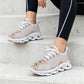 Women's Neutral Boho Graphic Pattern All-Over Print Twisted Sole Sneakers