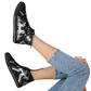 Women's Black & White Kaleidoscope Pattern All Over Print Urban Peak High Top Shoes