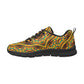 Men's Vibrant African Kente Geometric  Breathable Running Shoes.