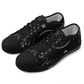 Men's Black & White Geometric All-Over Print Urban Peak Low Shoes