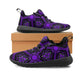Men's Purple Gothic Mandala Pattern One-Piece Vamp Sneakers