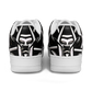Men’s Black Intricate Silver Chain Tattoo Pattern High Core Low Shoes