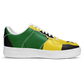 Men's Red Yellow Green and Black Stars Pattern All Over Print Urban Peak High Top Shoes