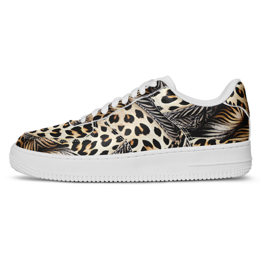 Women's Kaleidoscope Leopard Pattern All-Over Print Core Low Shoes