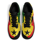 Women's Red Yellow Green and Black Stars Pattern All Over Print Urban Peak High Top Shoes