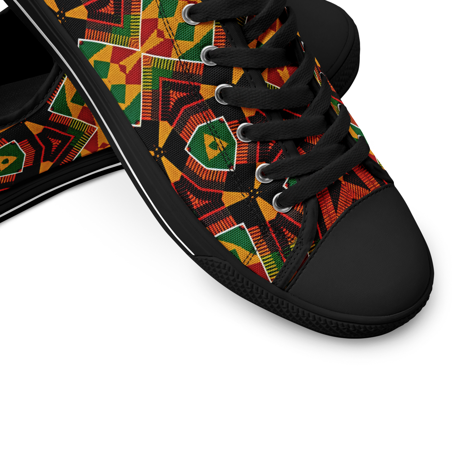 Women's African Kente Geometric Star Pattern All-Over Print Urban Peak Low Shoes