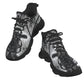 Men's Monochrome Kaleidoscope Pattern All-Over Print Twisted Sole Sneakers