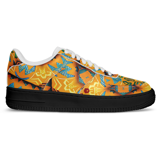 Women's Golden Kaleidoscope Pattern Core Low Shoes