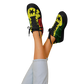 Women's Red Yellow Green and Black Stars Pattern All Over Print Urban Peak High Top Shoes