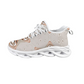 Women's Neutral Boho Graphic Pattern All-Over Print Twisted Sole Sneakers