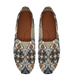 Women's Neutral Geometric Floral Pattern All Over print  Classic Canvas Slip-On