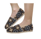 Women's Geometric Kaleidoscope Brown Pattern All Over Print  Classic Canvas Slip-On