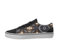 Men's Geometric Kaleidoscope Brown Pattern All Over Print Low Top Skateboarding Shoes