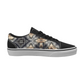 Men's Neutral Geometric Floral Pattern All Over print Low Top Skateboarding Shoes