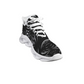Men's Black & Silver Symmetry Pattern All-Over Print Twisted Sole Sneakers