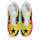 Men's Red Yellow Green and Black Stars Pattern All Over Print Urban Peak High Top Shoes