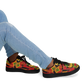 Men's Red Bold Tribal All-Over Print Core Low Shoes