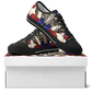 Women's Patriotic Stars & Cross Kaleidoscope Pattern All-Over Print Urban Peak Low Shoes