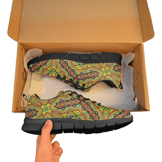 Women's Kaleidoscope Geo Pattern Breathable Running Shoes