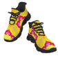 Women Bright Floral Pattern All Over Print Twisted Sole Sneakers